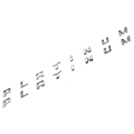 2pcs Chrome PLATINUM Emblems Side Badge Nameplate 3D Replacement for F150 F250 F350 Platinum OEM Size