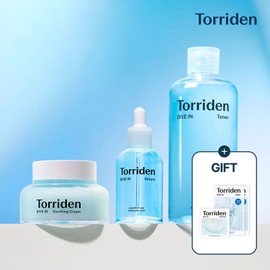토리든 [3종세트] 다이브인 히알루론산 세럼50ml+토너300ml+수딩크림100ml+(멀티패드 2매입X2개+다이브인 마스크2매) [3 Piece Set] Dive In Hyaluronic Acid Serum 50ml + Toner 300ml + Soothing Cream 100ml + (Multi Pads 2 sheets x 2 packs + Dive In Mask 2 sheets)