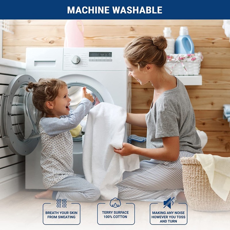 Dudu N Girlie Crib Waterproof Mattress Protector Fitted Sheet, 40cm