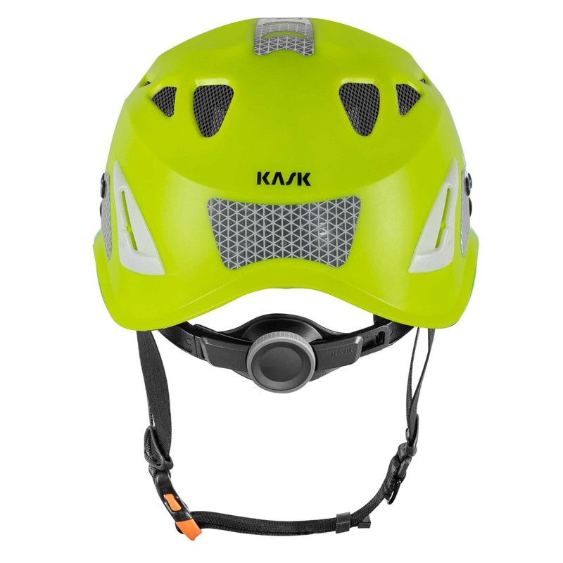KASK Superplasma HI VIZ Safety Helmet with Rotating Wheel, Reflective