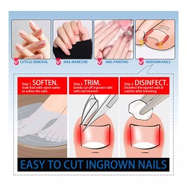 Cbiumpro Recortador De Cutículas Con Empujador De Cutículas, Raspador