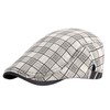 Rayson Flat Cap Men's Beret Cap Checked Adjustable Beret Hat