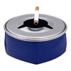 Butt Bat Stainless Windproof Faux Leather Bean Bag Sandbag Ashtray