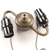 Bieye SC07 E26 Light Socket Cluster with Pull Chain Switch