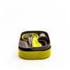 Wildo Camp-A-Box Duo Unisex Crockery Set, Lemon, One Size, Green,