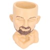 Face Planter Pot with Drainage Hole Man Face Flower Pot