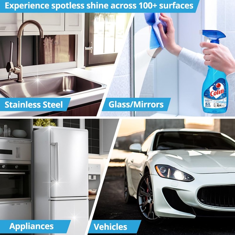 Colin Glass Cleaner Pump 2X More Shine with shine Boosters