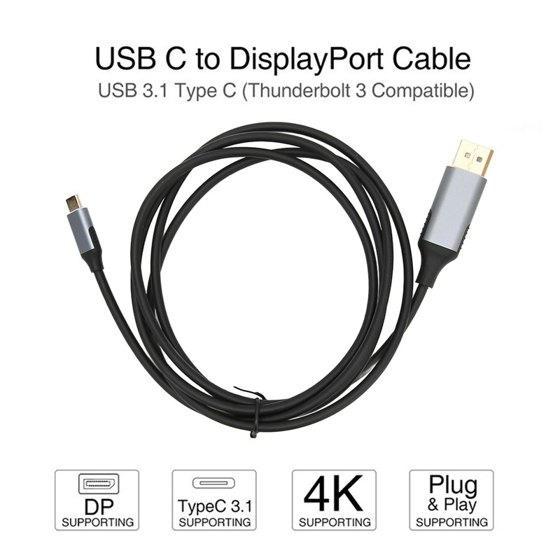 USB C to Displayport Adapter Professional 4K 60HZ 10Gbps Type