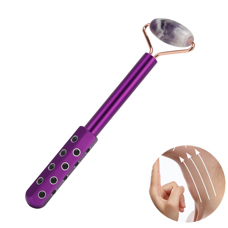 Germanium Stone Facial Massage Roller 2 in 1 Facial Skincare