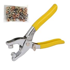 HAND ® RT-1022 Professional Eyelet Grommet Setting Tool Kit - with Free Pack of Assorted Colours Eyelets