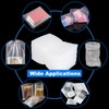 50 Pcs Clear Bubble Pouches Bags, 6”x 8” Thickening Shockproof