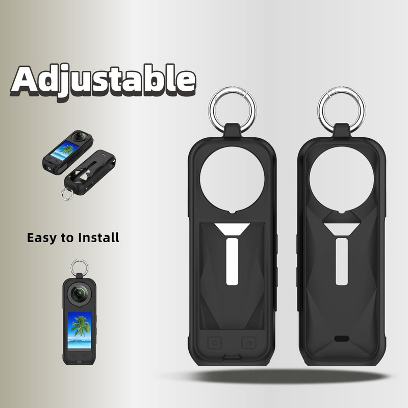 QHBAMD 3 Pack Compatible with Insta360 X5 Silicone Protective Case