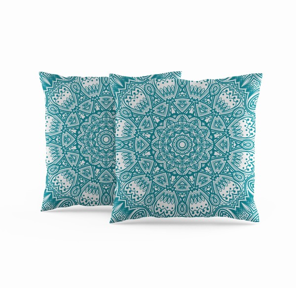 ggaimwf Moroccan Cushion Covers 40x40cm Turquoise Ethnic Boho Cushions Indian
