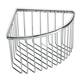 Tatay Krom Corner Storage Basket, INOX/Laton Brass, Silver, One Size