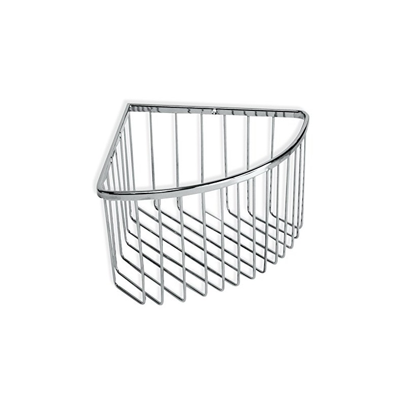 Tatay Krom Corner Storage Basket, INOX/Laton Brass, Silver, One Size