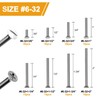 VIGRUE 145PCS Extra Long Outlet Screws - White Machine Screws