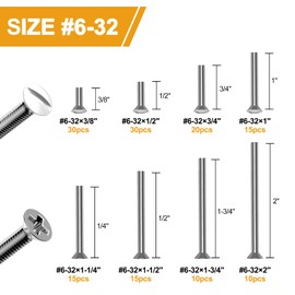 VIGRUE 145PCS Extra Long Outlet Screws - White Machine Screws for Wall Plate & Device Mounting
