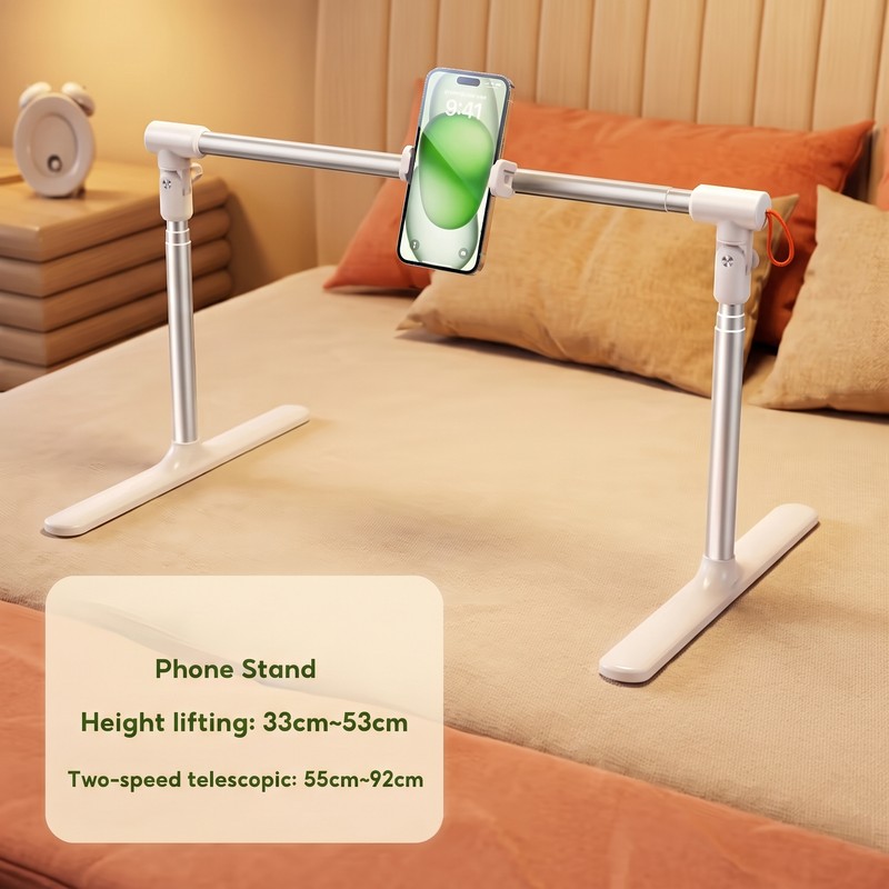 Adjustable Phone and Tablet Stand for Bed – Telescopic Folding