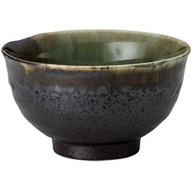 山下 Crafts Food 碗 Black φ 12 × 7 cm Oxidized Black Webbing Rice Bowl