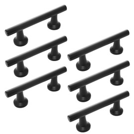 NNEGS 3 inch Matte Black Cabinet Hardware Cabinet Handle Black pulls Deluxe Suitable for Cabinet Pulls Shoe Cabinet Workbench Dresser Bathroom Drawer Kitchen Display Cabinet 6-Pack