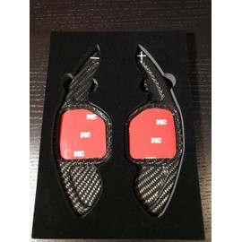 H-Customs Shift Paddle Extensions Paddle Shifter TYPE A for Seat Leon 5F, also Cupra REAL CARBON