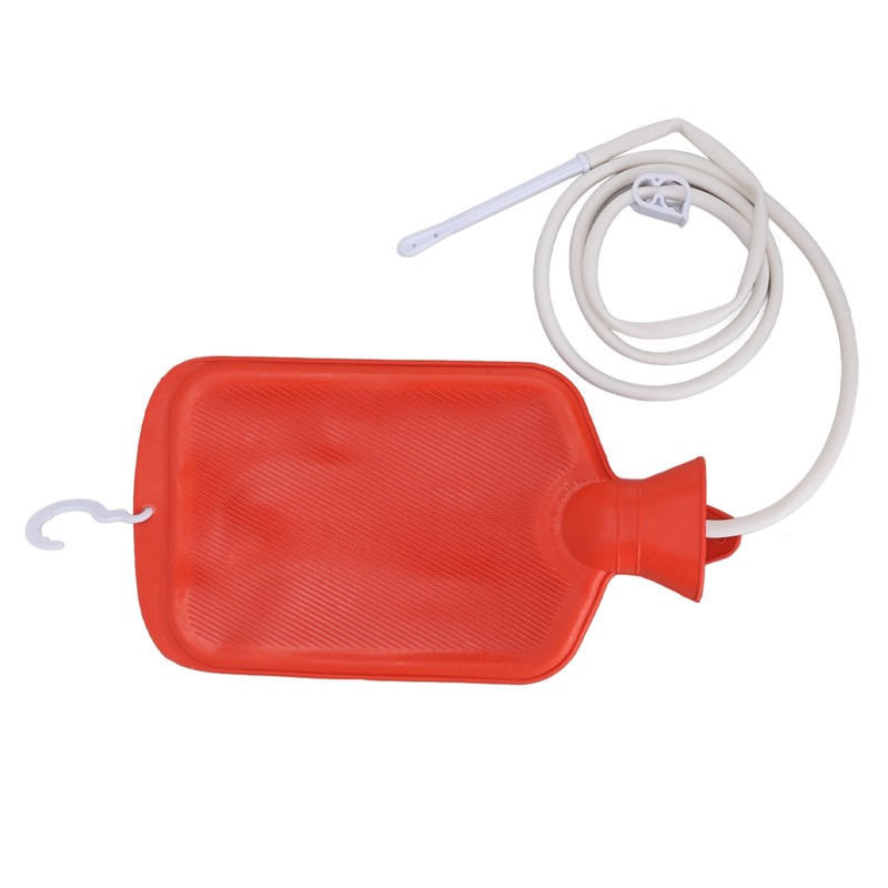 Enema Kit with 2L Enema Bag 5.0ft Long Silicone Hose