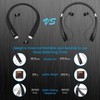 AMORNO Foldable Bluetooth Headphones, Wireless Neckband Sports Headset with Retractable