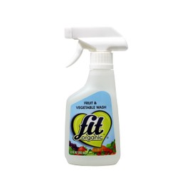 Fit Organic: Produce Wash, Fruit and Vegetable Cleaner, All Natural Insecticide and Wax Remover-12 oz Spray pack of 3