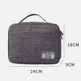 Dolores Estuche Cargador Usb Organizador Bolsa De Cables Impermeable
