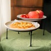 HPC DECOR Set of 3 Black Metal Wire Pizza Pan