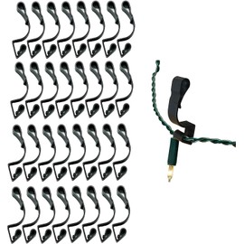 UKDD® Black Giant Gutter Hooks for Hanging Outdoor Christmas Lights Fairy Lights (Pack of 32 Black)