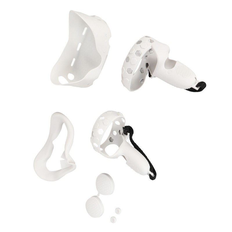 5 in 1 Silicone Cover Set for Quest 2 Includes