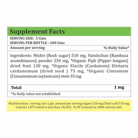 Herbsforever Sitopladi Churna – Ayurvedic Traditional Formulation – Healthy Respiratory and Digestive System – Balancing Pitta and Kapha Doshas – Non GMO, Organic, Vegan – 100 GMS