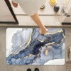 ZHUZHISHAN Bath Mat Rug,Gilt Marble Non Slip Quick Dry Super