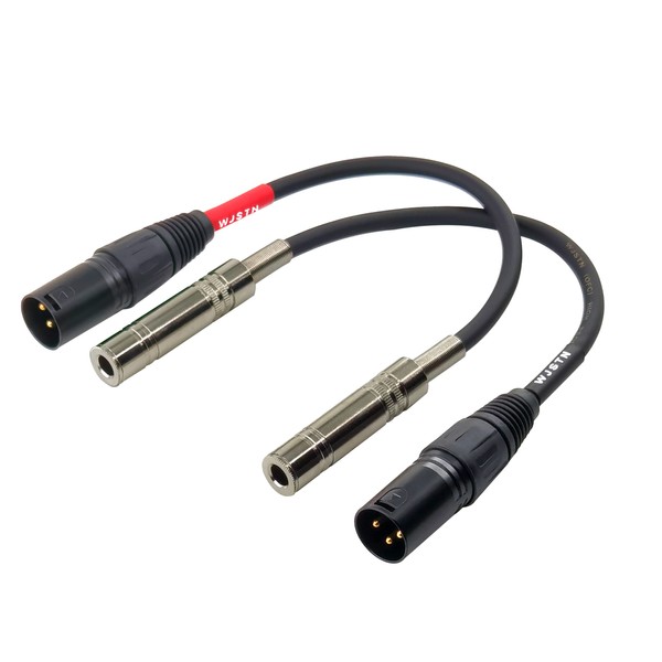 WJSTN XLR 3-pin Male to Stereo 6.35 mm 1/4" TRS''Female