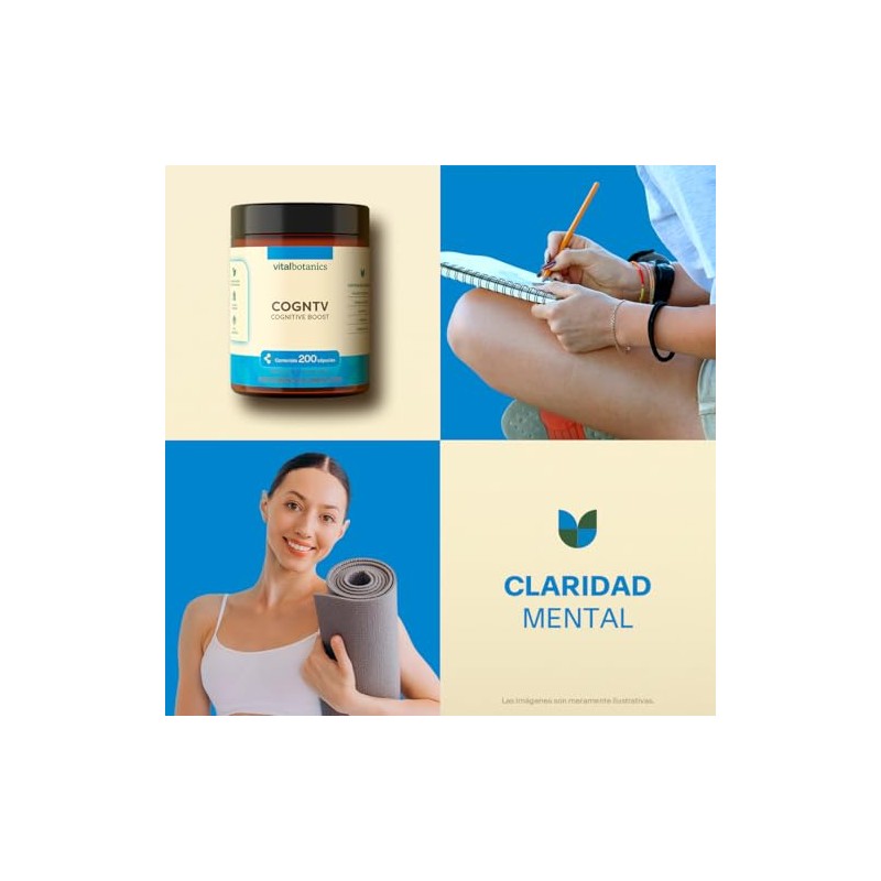Vitaminas B, L-Tirosina, Coenzima y Hongo Cordyceps VITAL BOTANICS