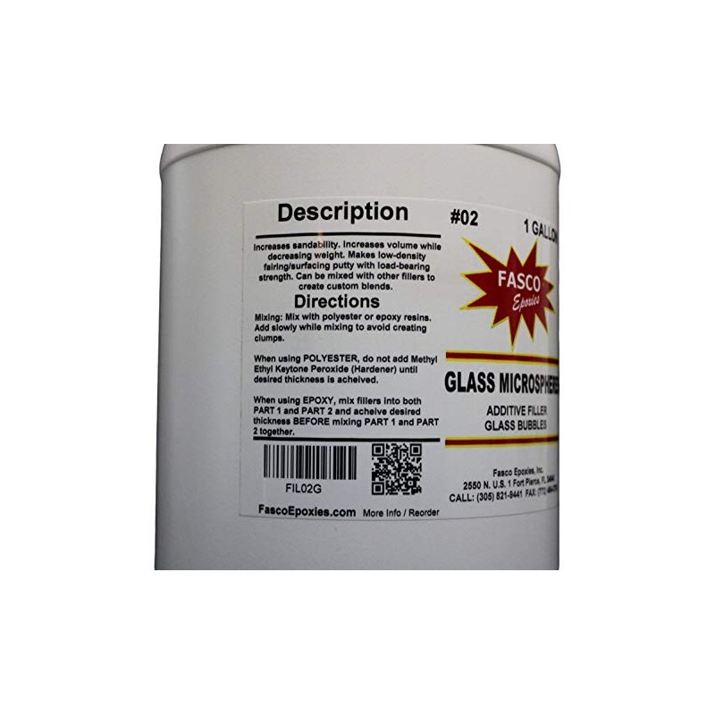 White Glass Microspheres - Filler for Epoxy and Polyester Resin