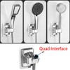 LightBeacon Hand Shower Holder, Shower Head Holder, No Drilling, Adjustable