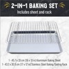Checkered Chef Baking Sheets for Oven - Quarter Sheet Pan