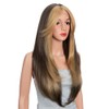 Style Icon Skunk Stripe Lace Front Wigs with Curtain Bangs