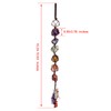 JSDDE 7 Chakra Crystal Hanging Ornament Healing Crystals Tumble Stones