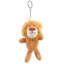 NOLITOY Plush Toy Keychain Purse Charm, Yellow Cartoon Lion Stuffed Animal Soft Keychain for Bag, Purse, Backpack, Handbag (8.25 Inch)