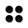 Trendform® Anti-Slip Solid Magnetic Hooks - Black (1 set of