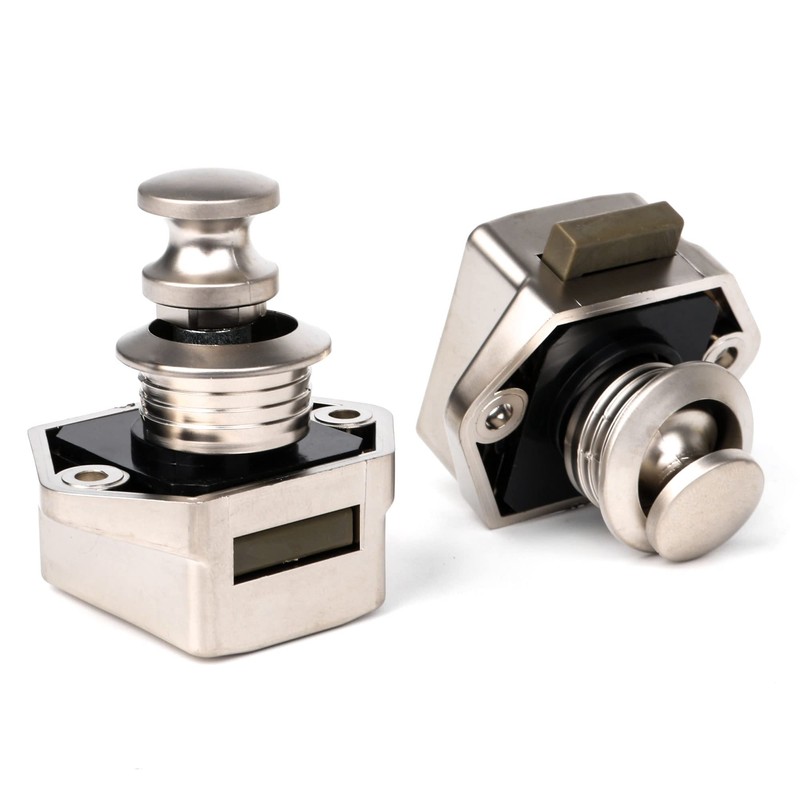 BQLZR 20mm Opening Hole Push Button Keyless Lock Latch Cupboard