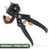 GRAND ORANGE Garden Tree Grafting Knife Pruning Pruner Shears Snip