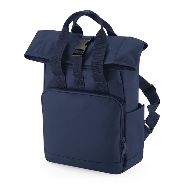 COOZO Recycled Mini Twin Handle Roll-Top Backpack - Navy Dusk