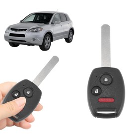 Boxonly Replacement Keyless Entry Remote Car Key Fob 313.8MHz N5F-S0084A Compatible with Honda Civic LX NGV Odyssey LX 2006-2017 3-Button Control Uncut Car Ignition Key ID46 PCF7961 J49 Chip