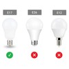 FAGUANGAO E17 Intermediate Base LED G14 Bulbs, 6W 60W Equivalent,
