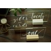 Cedar and Ink Set of 10 Wood Place Card Holders