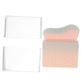 FRCOLOR Portable Waveshaped Self Tanning Brush with Soft Bristles for Quick Makeup Application Foundation Makeup Brush for Go Tanning Touchups